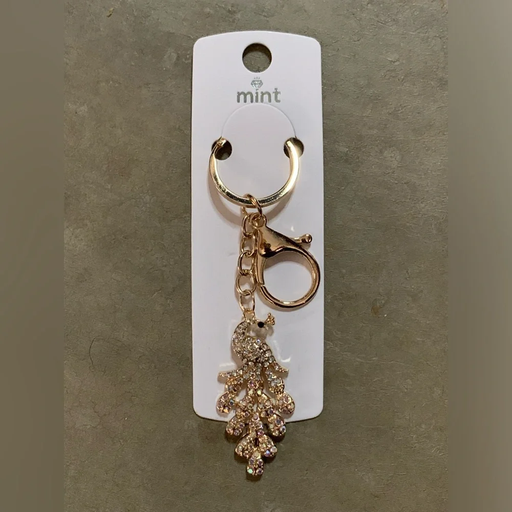 Peacock Keychain/Charm - Picture 1 of 2